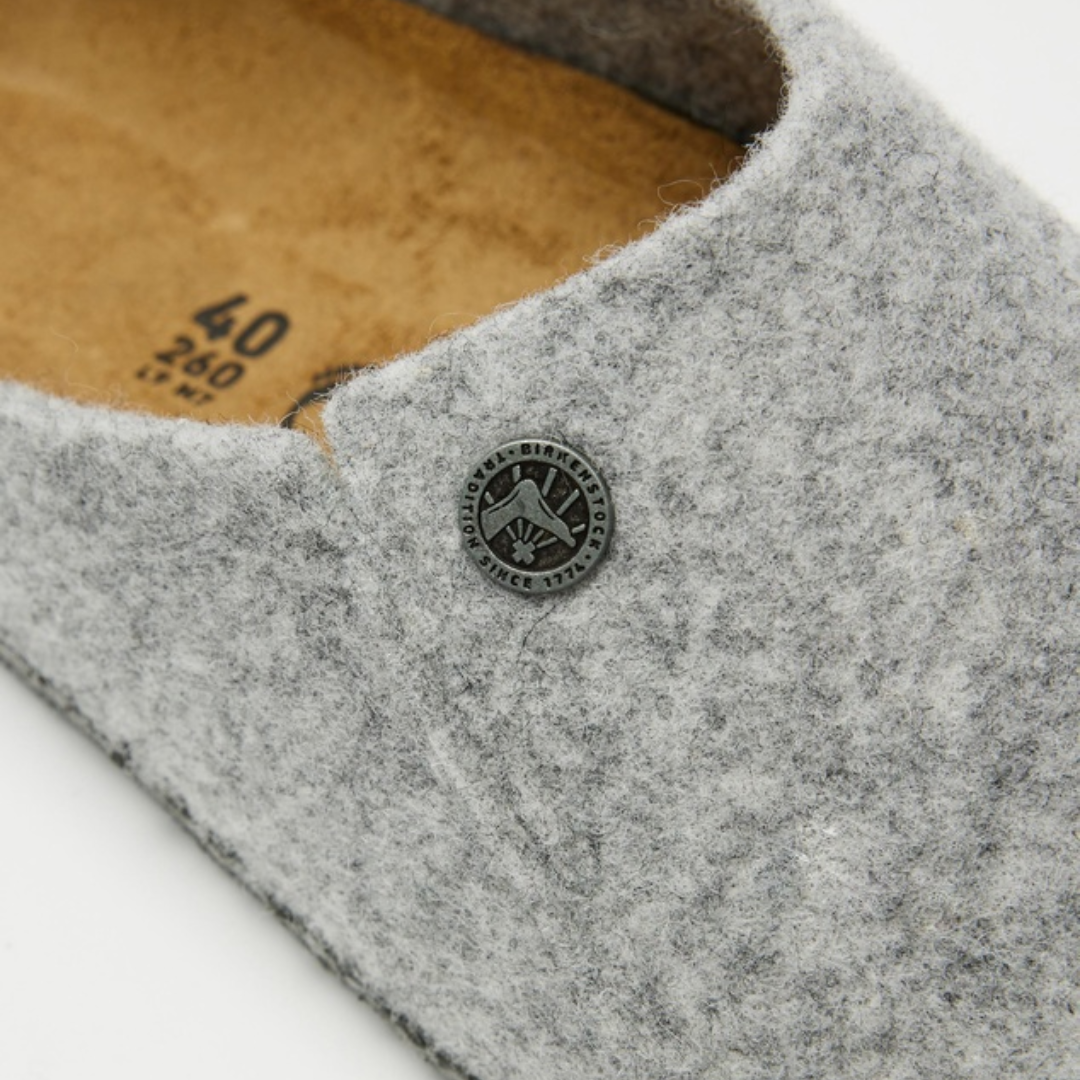 Birkenstock Zermatt Light Grey Clog Slipper - Size 39 Last Pair