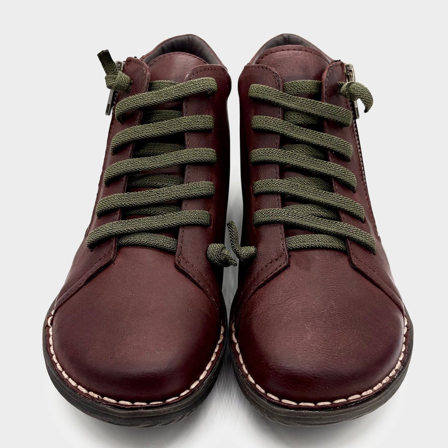 Zeta Madge Burgundy Leather Boot