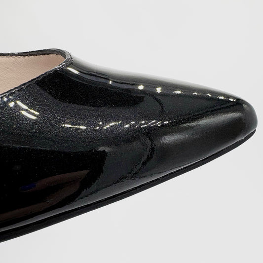 Marian 2700 Black Shimmer Patent Leather Stiletto Heel