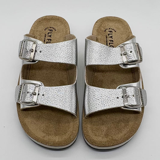 FLY FLOT Silver Arizona Double Strap Slide
