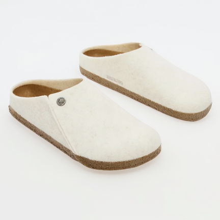 Birkenstock Zermatt Ecru Cream Clog Slipper - Size 39 Last Pair