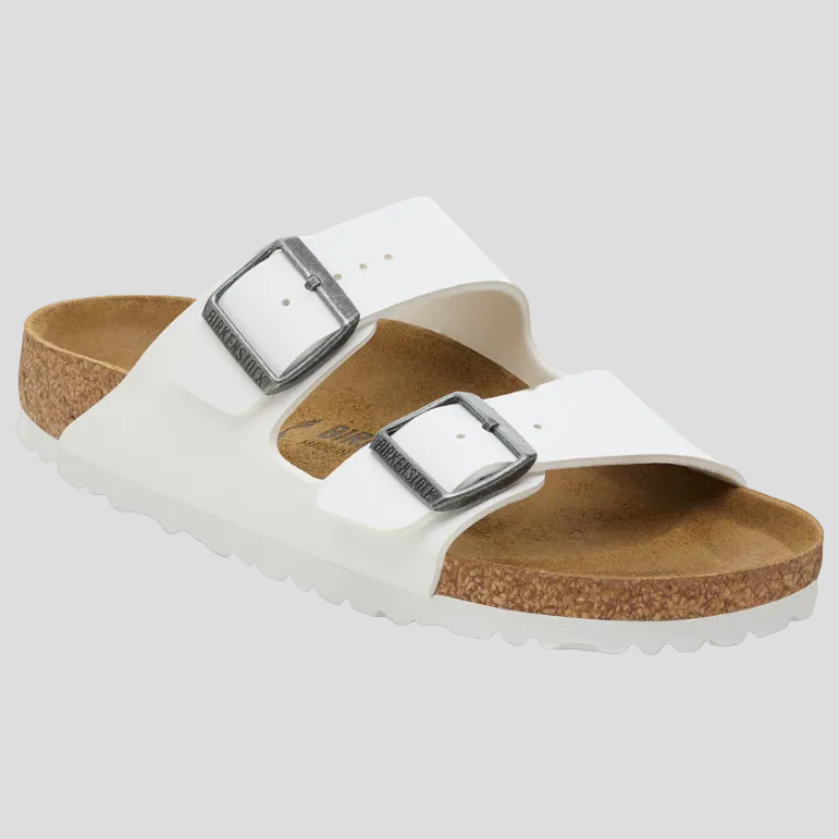 Birkenstock Arizona White Birko-Flor Sandal - Last Pair Size 42