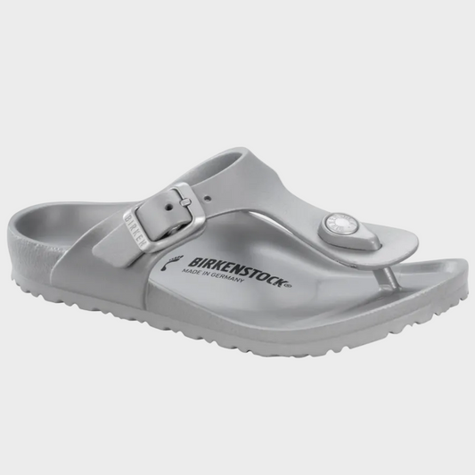 Birkenstock Gizeh Silver EVA Waterproof Kids Thong Sandal - Last Size 32