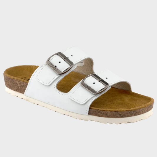 Naot Santa Barbara Soft White Leather Sandal