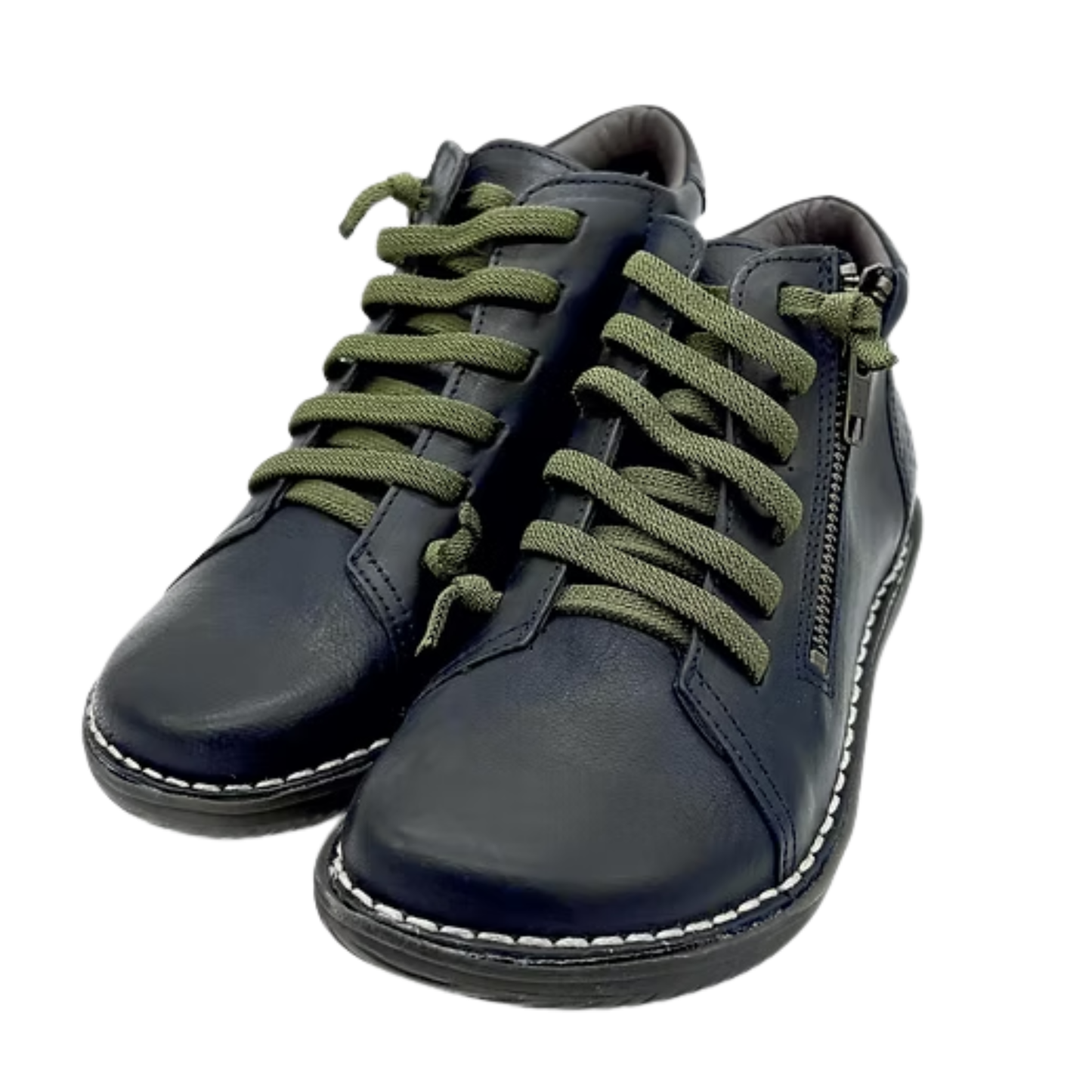 Zeta Madge Navy Leather Boot