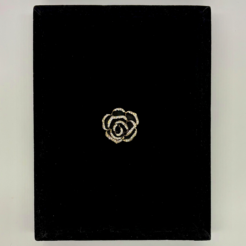 Black Rose Brooch