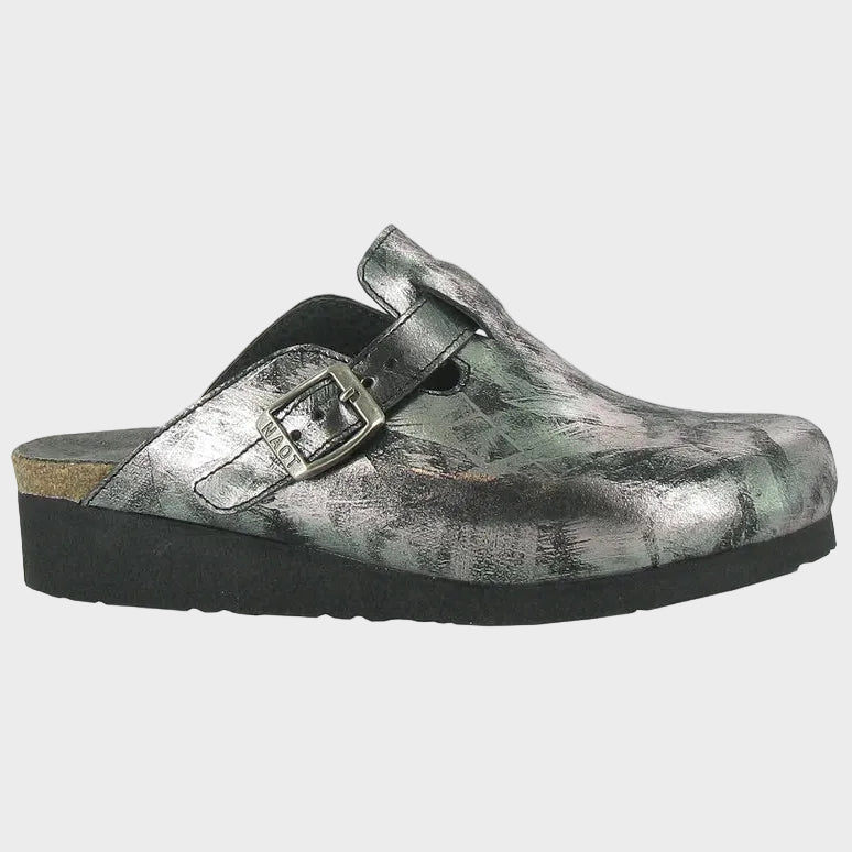 Naot Autumn Onyx Shine Leather Clog - Last Pair Size 36