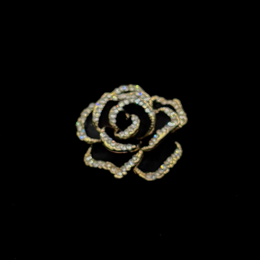 Black Rose Brooch