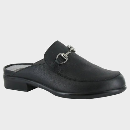 Naot Halny Black Leather Mule
