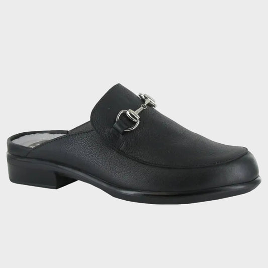 Naot Halny Black Leather Mule