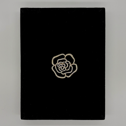 Gold Rose Brooch