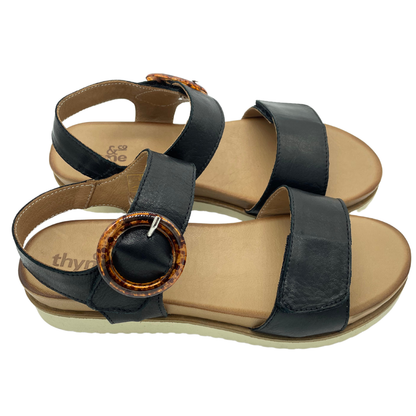 Thyme&Co. Trove Black Velcro Sandal