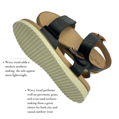Thyme&Co. Trove Black Velcro Sandal