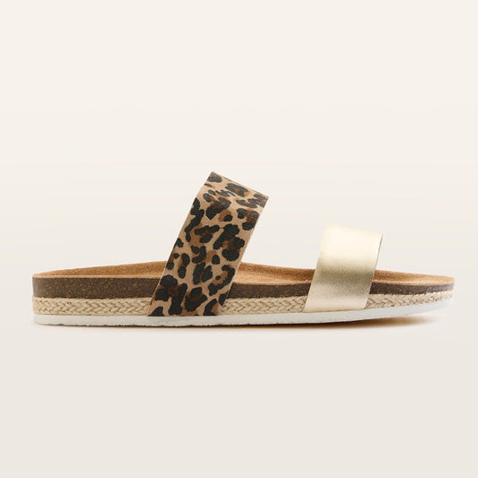 FRANKIE4 Maria ||| Gold Leopard Slide