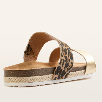 FRANKIE4 Maria ||| Gold Leopard Slide
