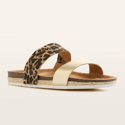 FRANKIE4 Maria ||| Gold Leopard Slide