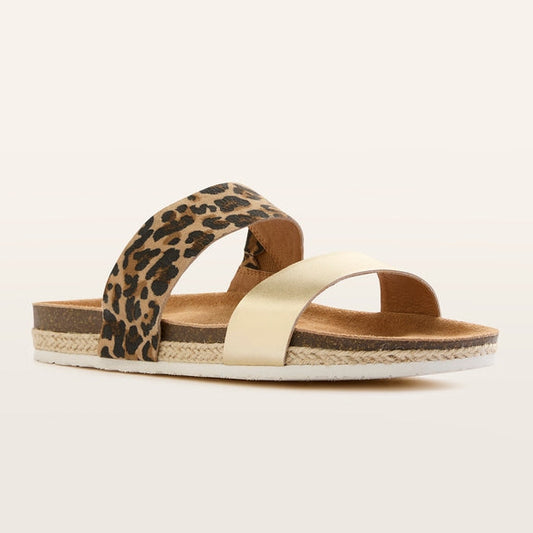FRANKIE4 Maria ||| Gold Leopard Slide
