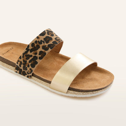 FRANKIE4 Maria ||| Gold Leopard Slide