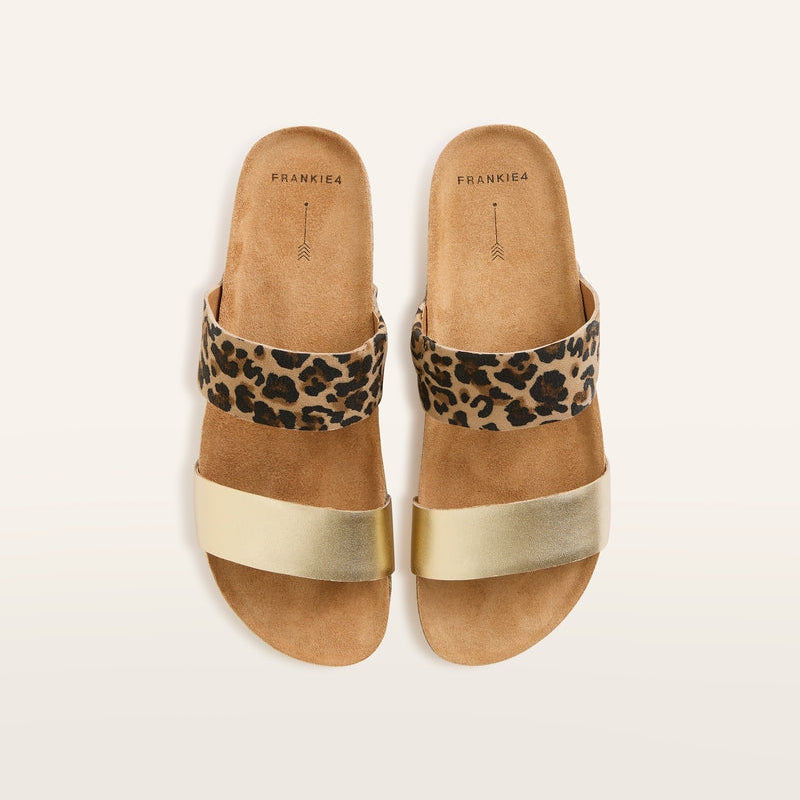 FRANKIE4 Maria ||| Gold Leopard Slide