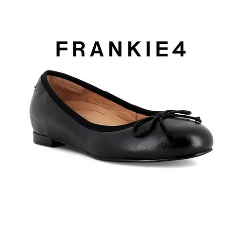 FRANKIE4 Elizabeth Black Ballet Flat - Size 6/37