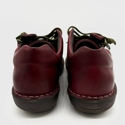 Zeta Maude Burgundy Leather Sneaker