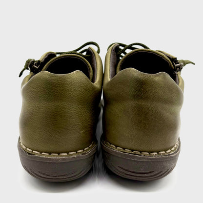 Zeta Maude Green Leather Sneaker