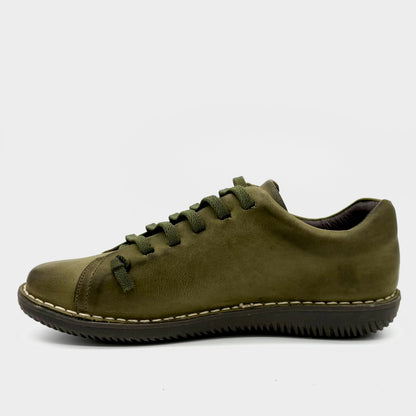 Zeta Maude Green Leather Sneaker