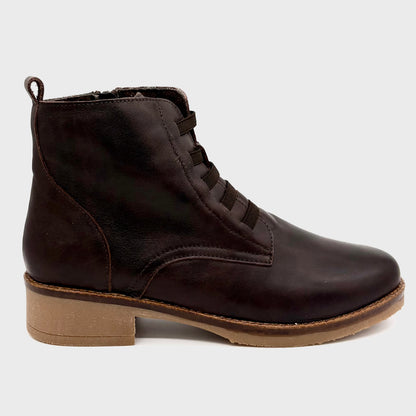 Zeta Vixen Chocolate Brown Leather Boot