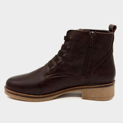 Zeta Vixen Chocolate Brown Leather Boot