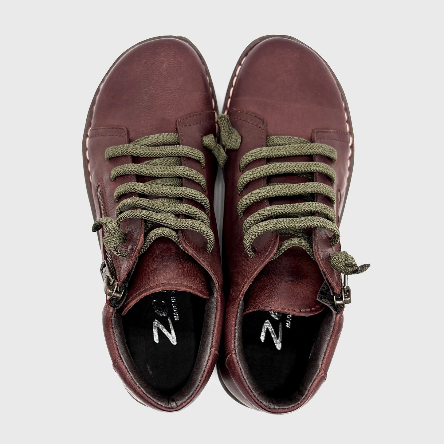 Zeta Madge Burgundy Leather Boot