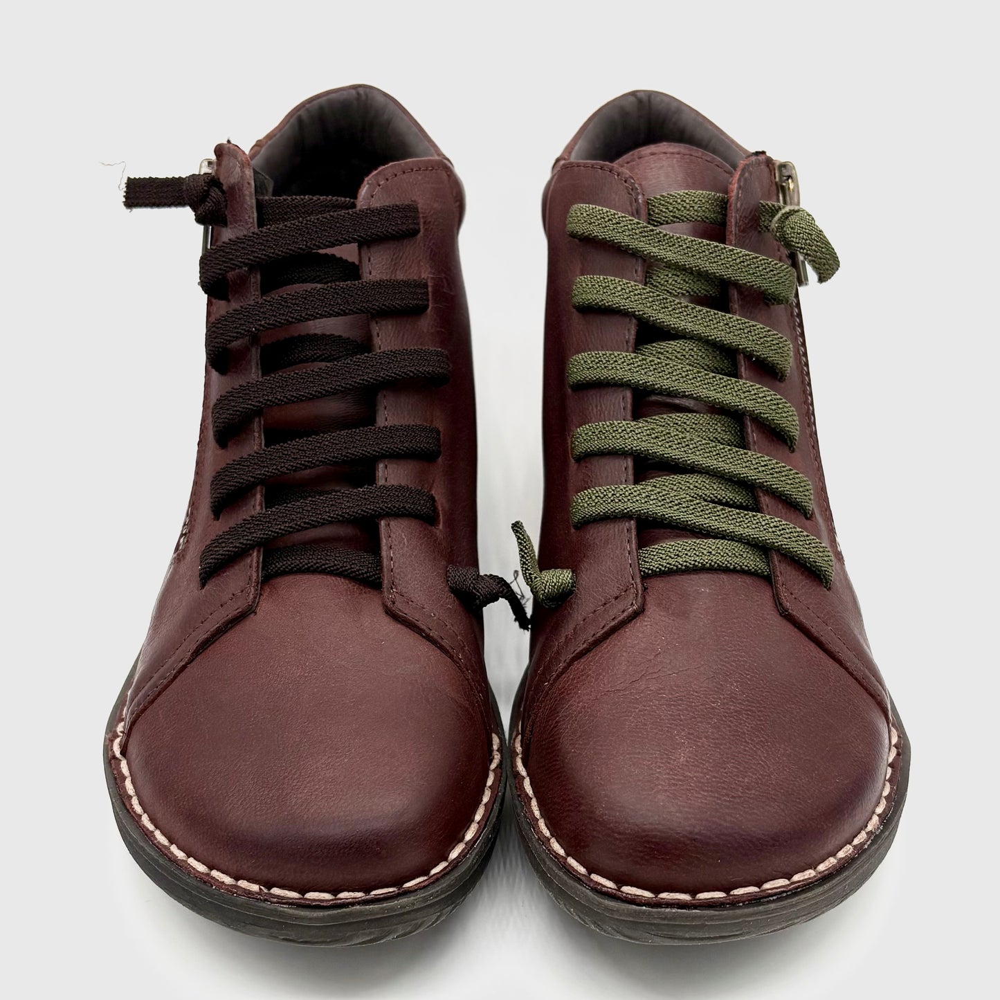 Zeta Madge Burgundy Leather Boot