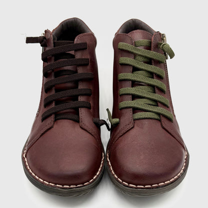 Zeta Madge Burgundy Leather Boot