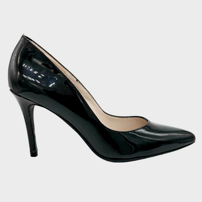 Marian 3700 Black Shimmer Patent Leather Stiletto Heel