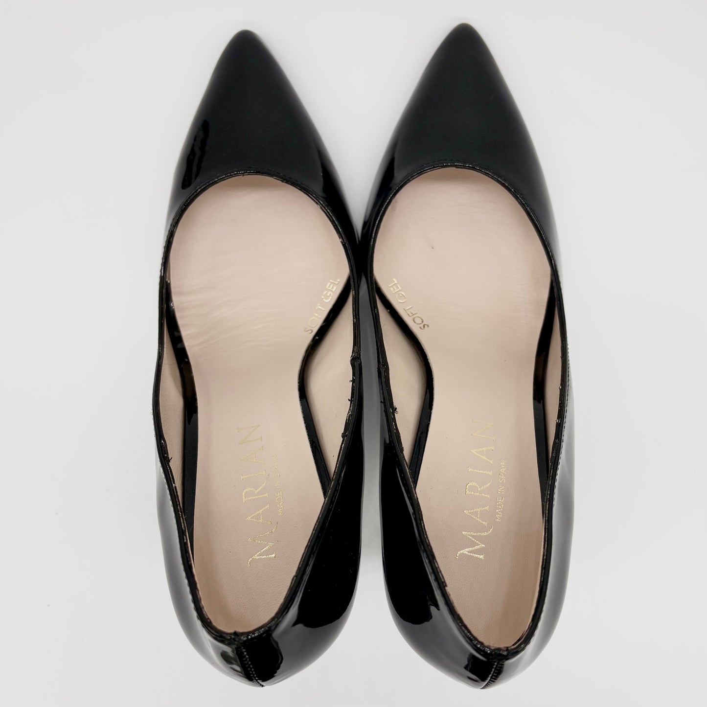 Marian 3700 Black Shimmer Patent Leather Stiletto Heel