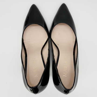 Marian 3700 Black Shimmer Patent Leather Stiletto Heel