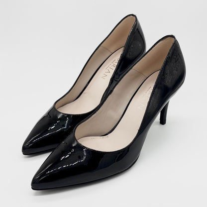 Marian 2700 Black Shimmer Patent Leather Stiletto Heel