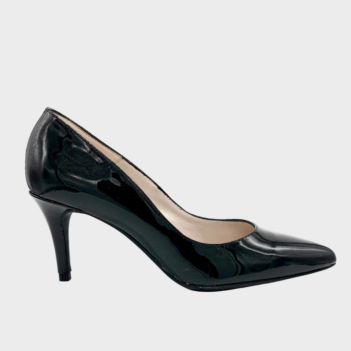 Marian 2700 Black Shimmer Patent Leather Stiletto Heel