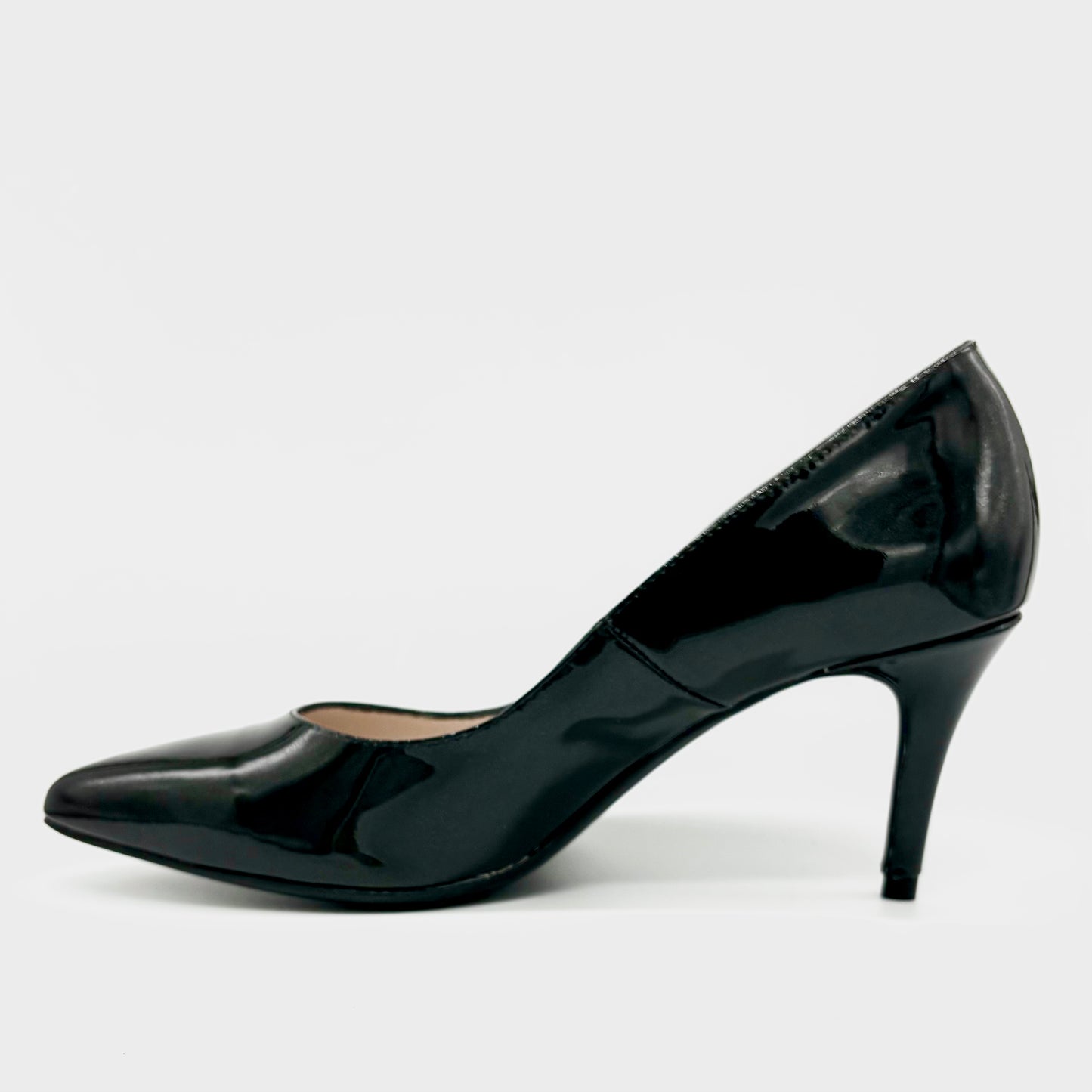 Marian 2700 Black Shimmer Patent Leather Stiletto Heel