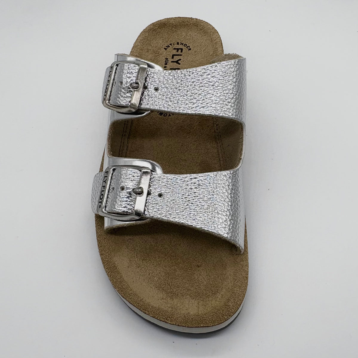 FLY FLOT Silver Arizona Double Strap Slide