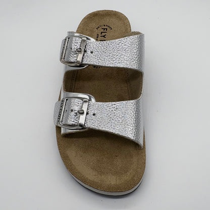 FLY FLOT Silver Arizona Double Strap Slide