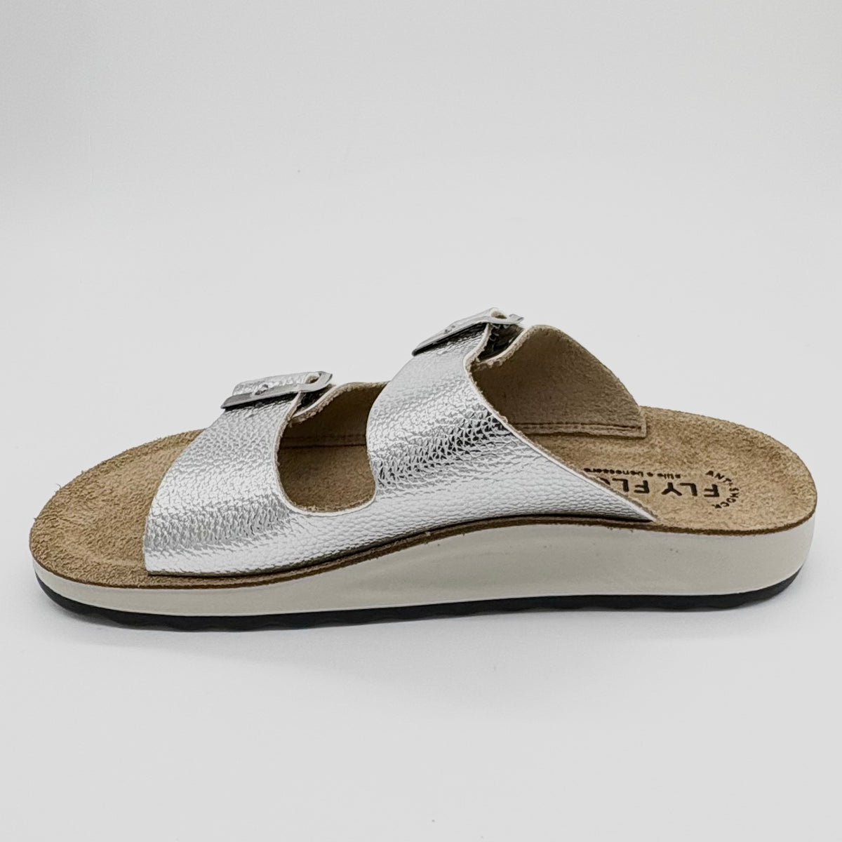 FLY FLOT Silver Arizona Double Strap Slide