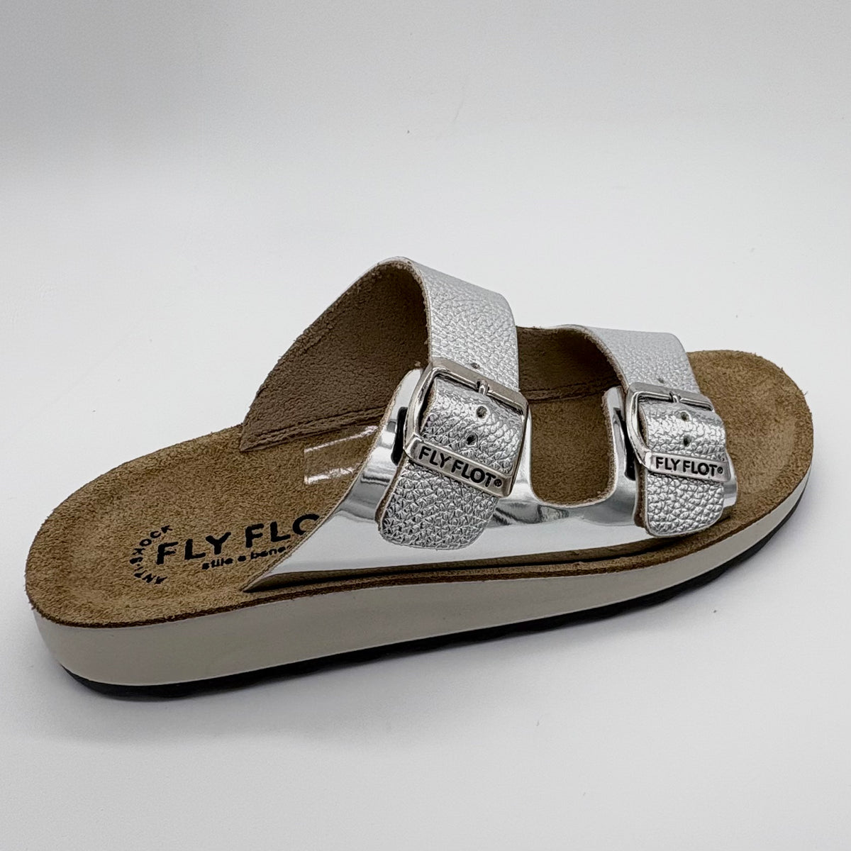FLY FLOT Silver Arizona Double Strap Slide
