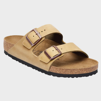 Birkenstock Arizona Tobacco Brown Oiled Leather Sandal - Last Pair Size 42