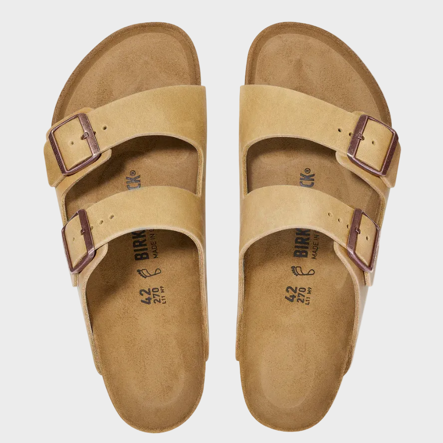 Birkenstock Arizona Tobacco Brown Oiled Leather Sandal - Last Pair Size 42
