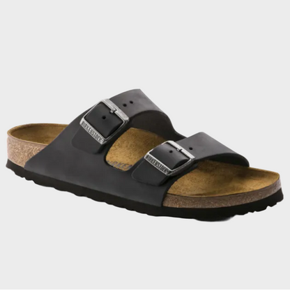 Birkenstock Arizona Black Oiled Leather Sandal