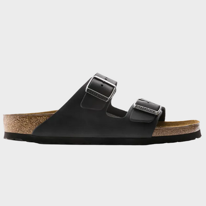 Birkenstock Arizona Black Oiled Leather Sandal