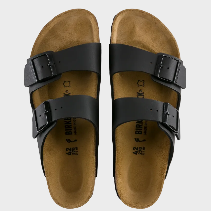 Birkenstock Arizona Black Birko-Flor Sandal - Last Pair Size 41
