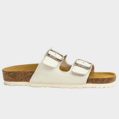 Naot Santa Barbara Soft White Leather Sandal