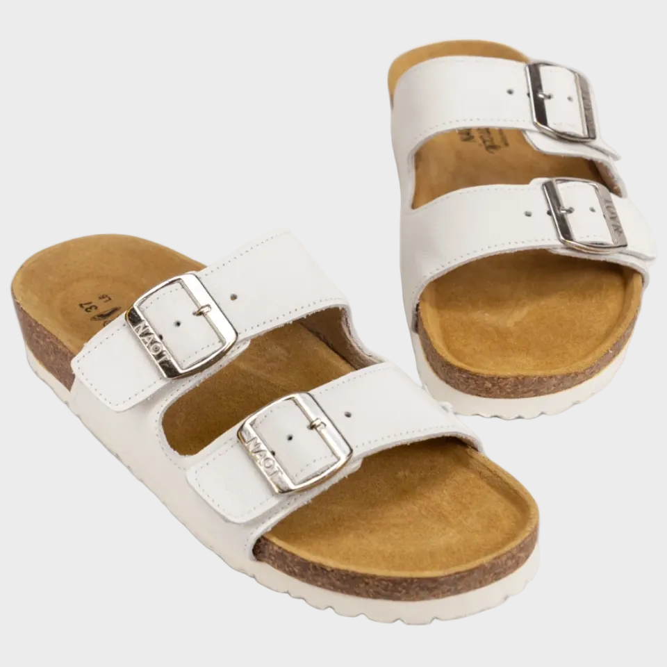 Naot Santa Barbara Soft White Leather Sandal