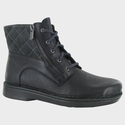 Naot Castera Midnight Black Suede Leather Boot